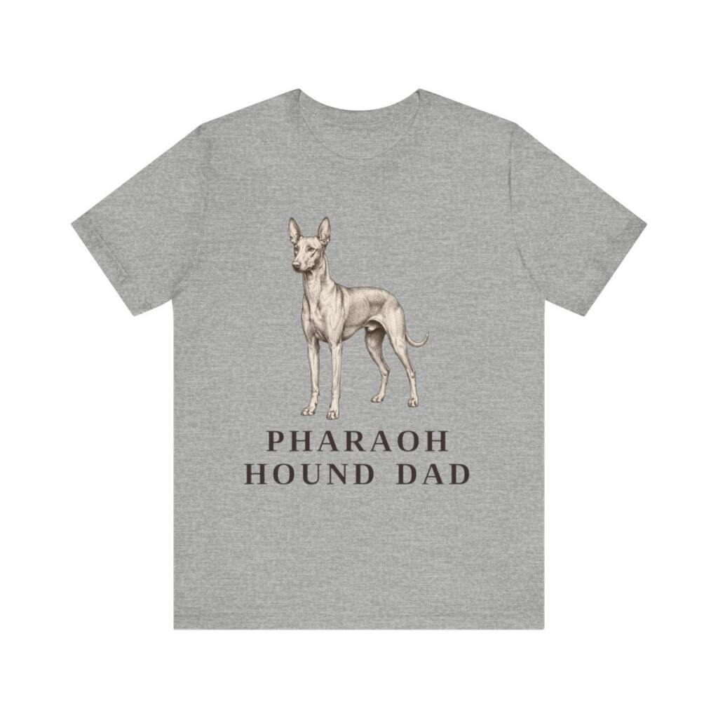 Pharaoh Hound Dad Shirt, Vintage Dog Sketch Tee, Dog Dad Gift