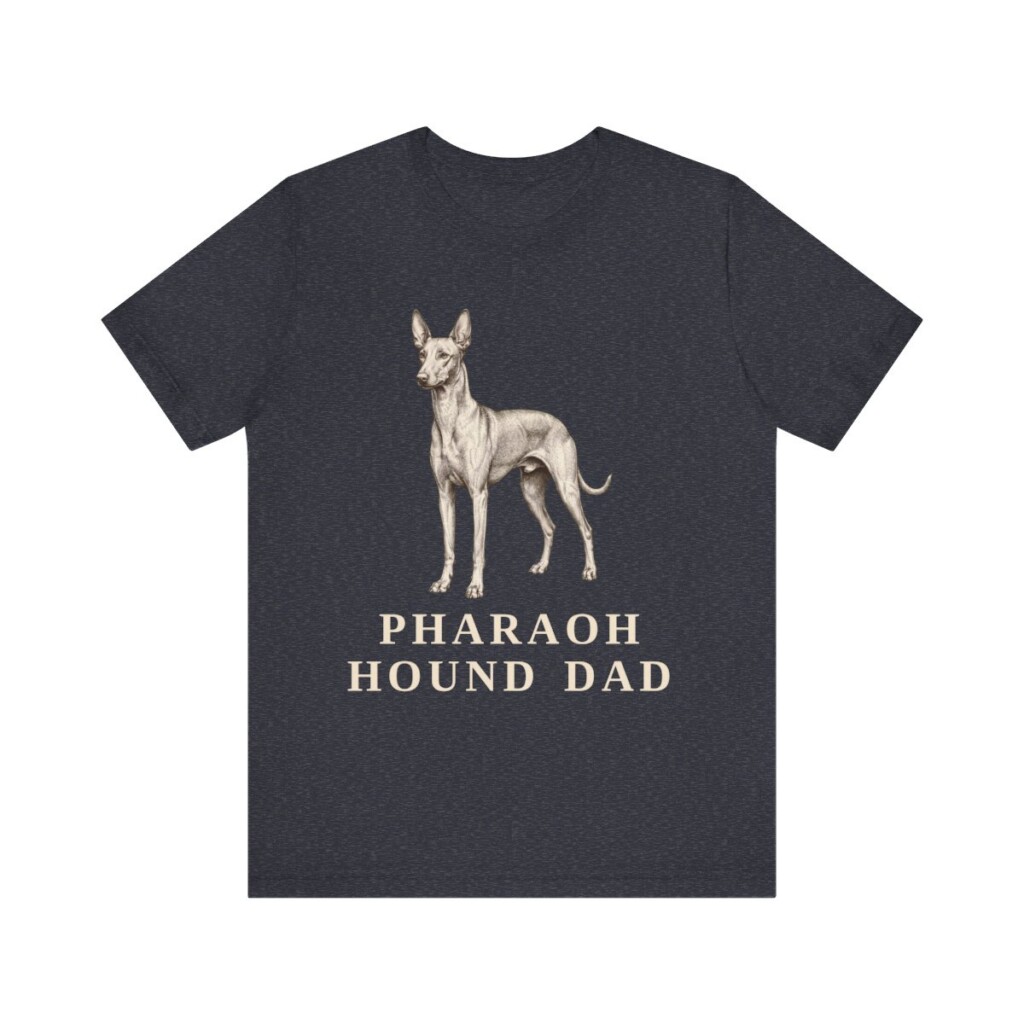Pharaoh Hound Dad Shirt, Vintage Dog Sketch Tee, Dog Dad Gift