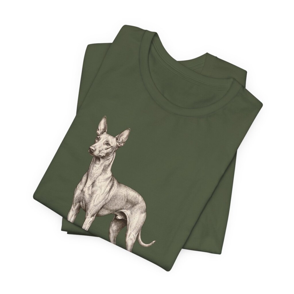Pharaoh Hound Dad Shirt, Vintage Dog Sketch Tee, Dog Dad Gift