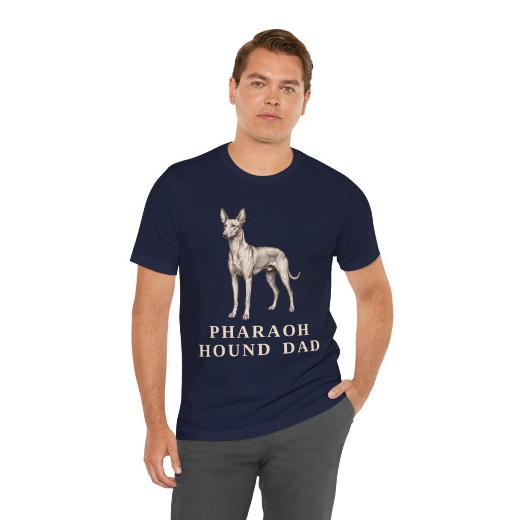 Pharaoh Hound Dad Shirt, Vintage Dog Sketch Tee, Dog Dad Gift