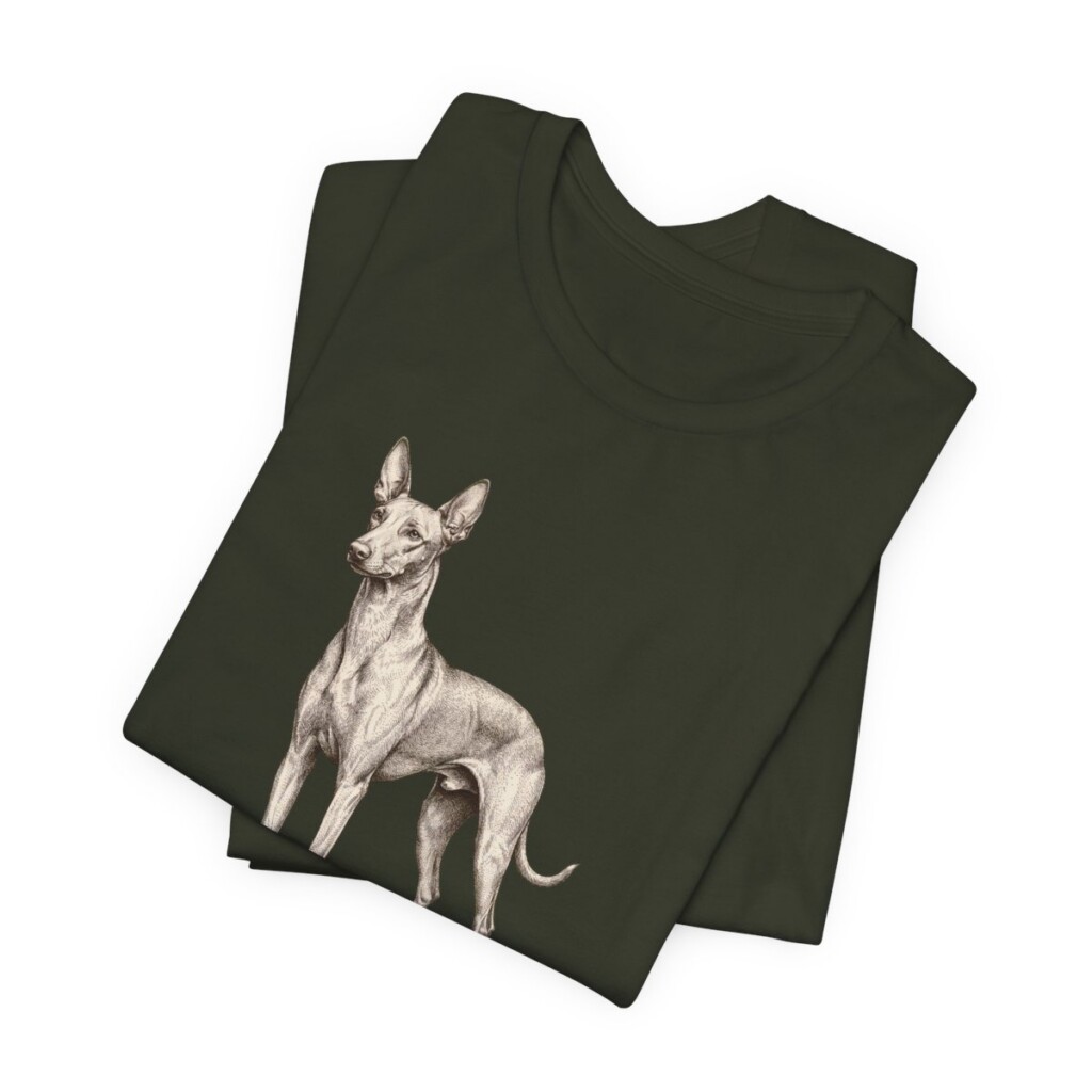 Pharaoh Hound Lover Shirt, Vintage Dog Sketch Tee, Dog Lover Gift