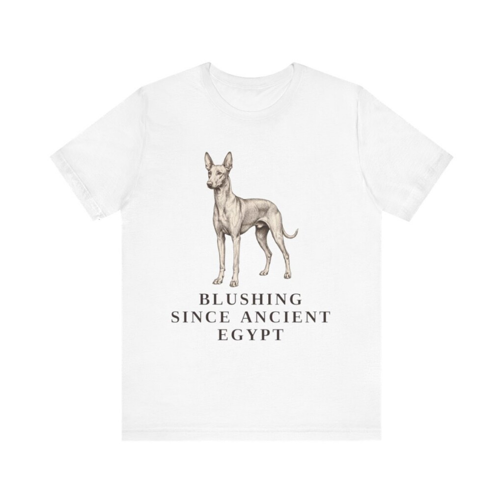 Pharaoh Hound Humor Shirt, Vintage Dog Sketch Tee, Dog Humor Gift