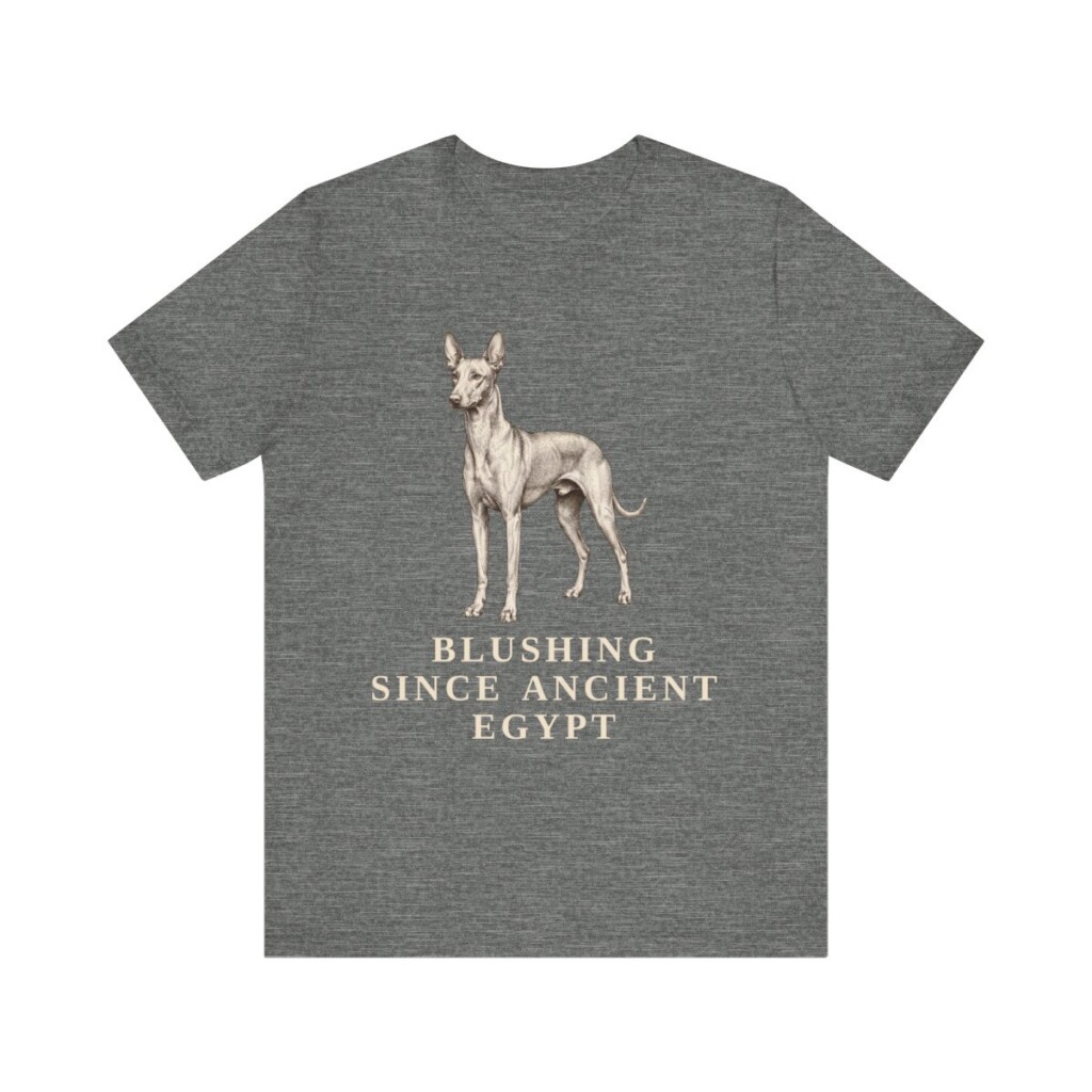 Pharaoh Hound Humor Shirt, Vintage Dog Sketch Tee, Dog Humor Gift