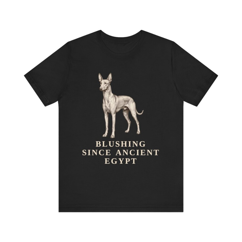 Pharaoh Hound Humor Shirt, Vintage Dog Sketch Tee, Dog Humor Gift