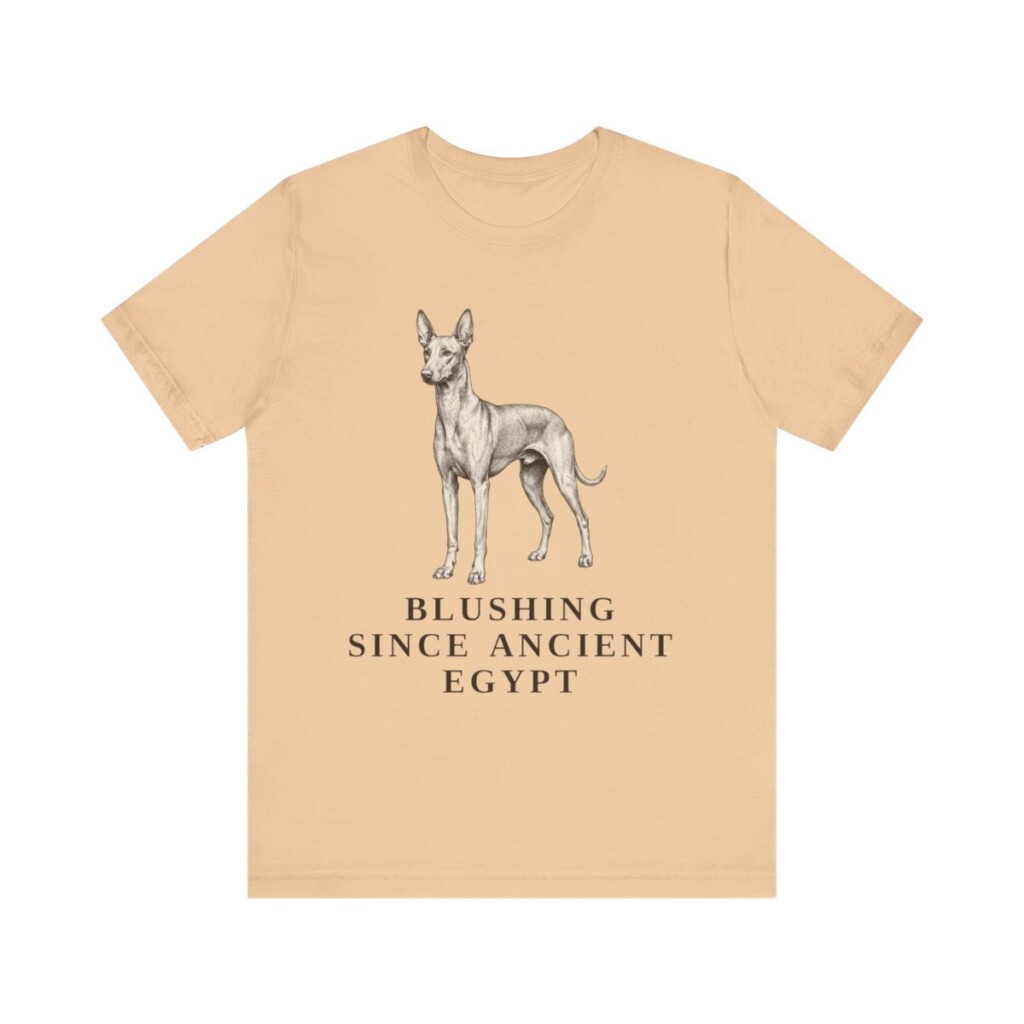 Pharaoh Hound Humor Shirt, Vintage Dog Sketch Tee, Dog Humor Gift