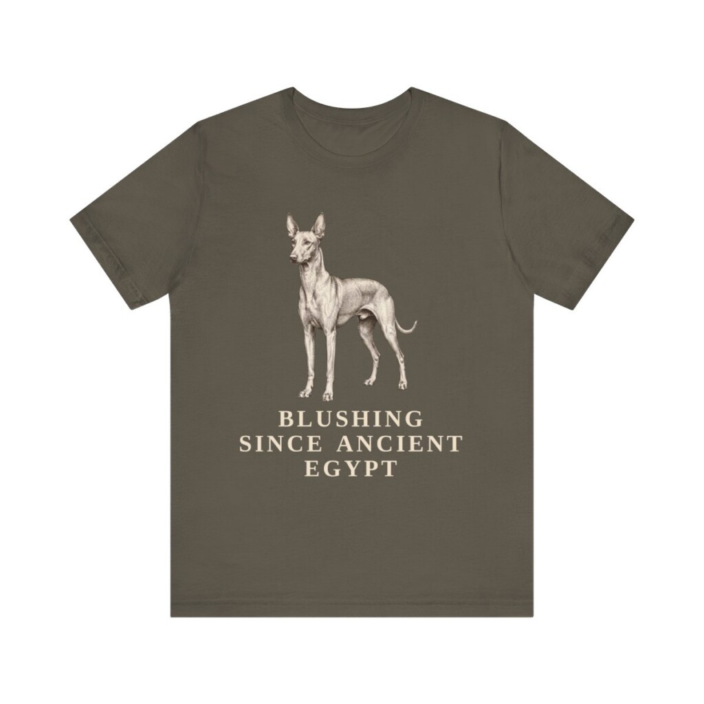 Pharaoh Hound Humor Shirt, Vintage Dog Sketch Tee, Dog Humor Gift