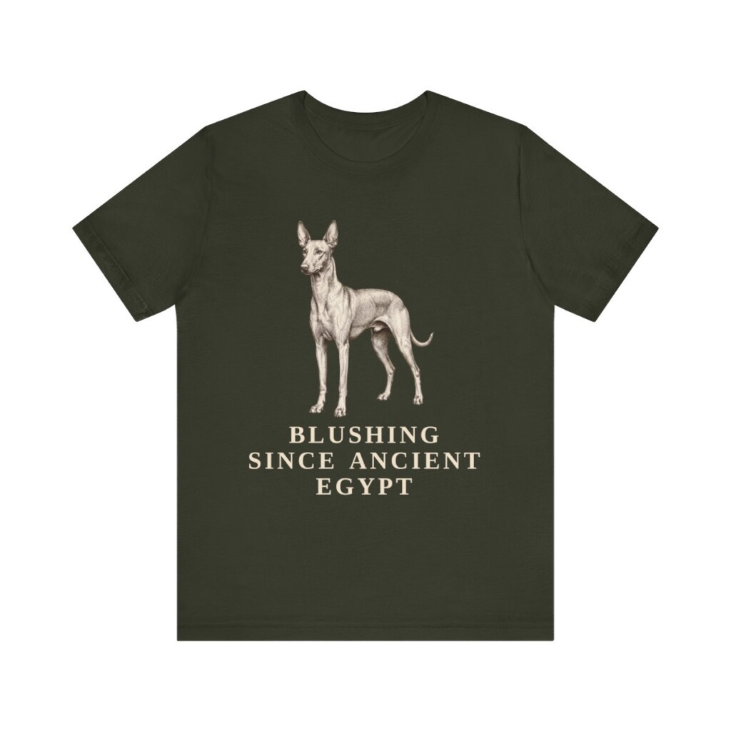 Pharaoh Hound Humor Shirt, Vintage Dog Sketch Tee, Dog Humor Gift