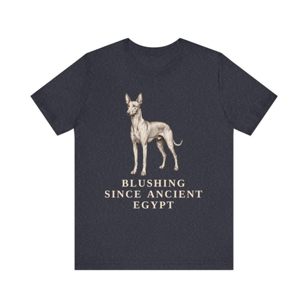 Pharaoh Hound Humor Shirt, Vintage Dog Sketch Tee, Dog Humor Gift