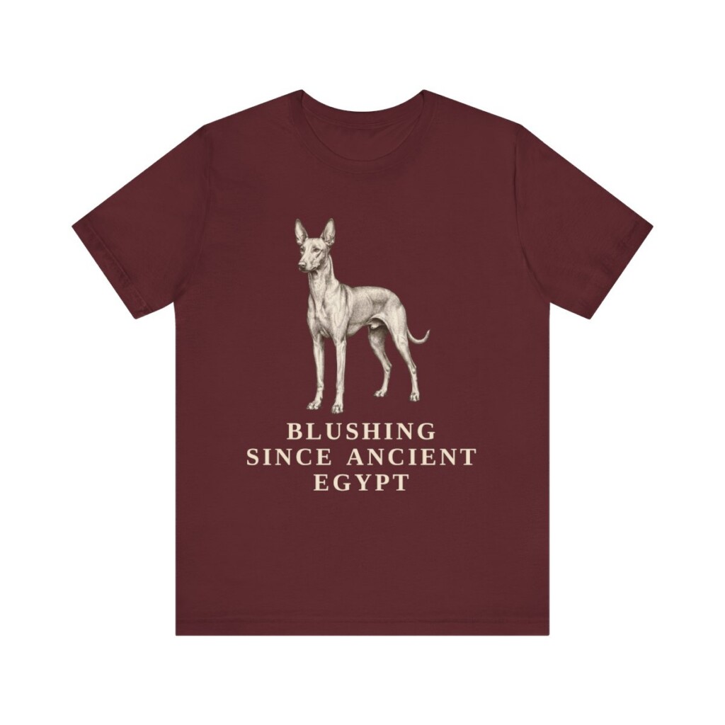 Pharaoh Hound Humor Shirt, Vintage Dog Sketch Tee, Dog Humor Gift