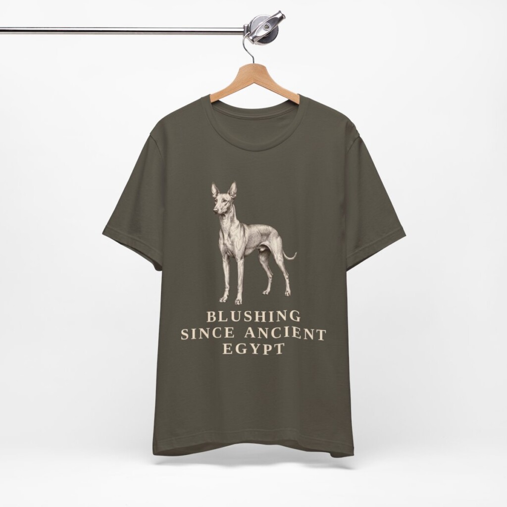 Pharaoh Hound Humor Shirt, Vintage Dog Sketch Tee, Dog Humor Gift