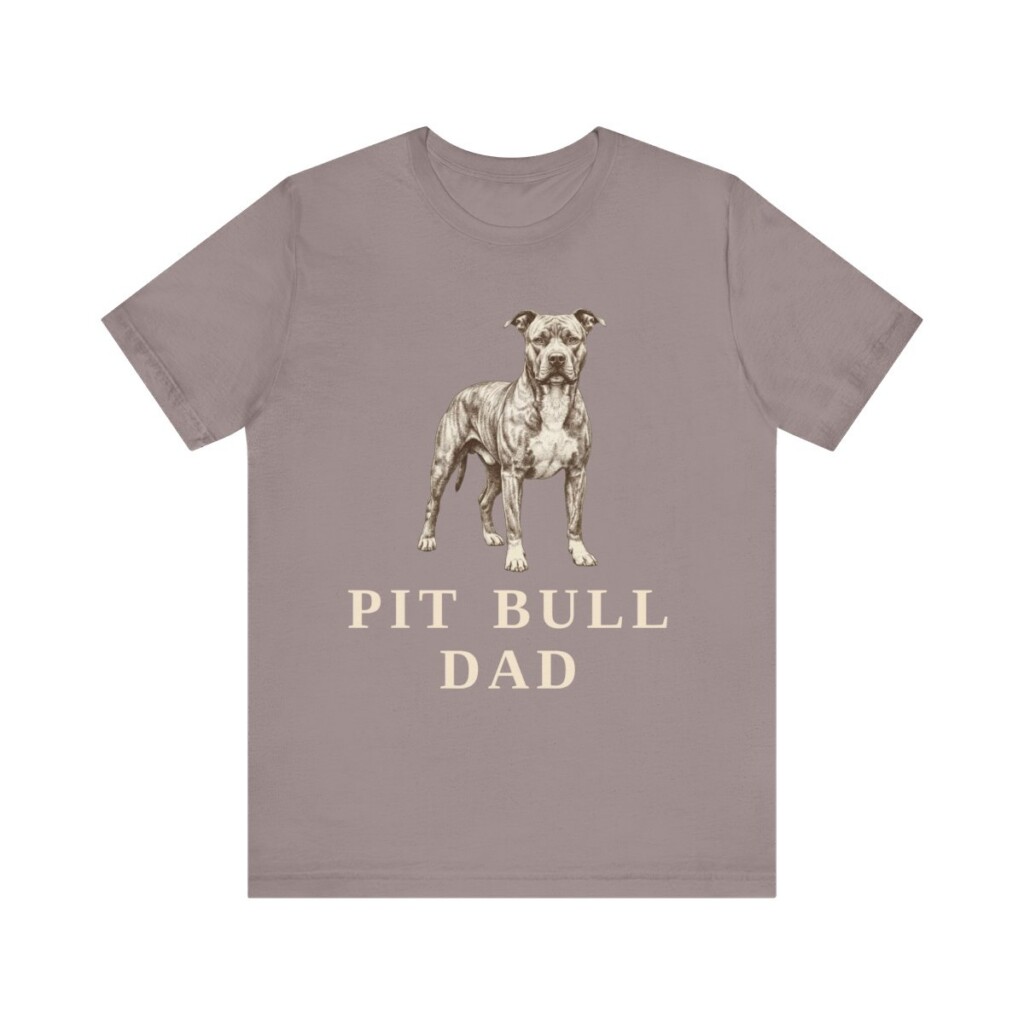 Pit Bull Dad Shirt, Vintage Dog Sketch Tee, Dog Dad Gift