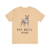 Pit Bull Dad Shirt, Vintage Dog Sketch Tee, Dog Dad Gift