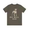 Pit Bull Dad Shirt, Vintage Dog Sketch Tee, Dog Dad Gift