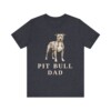 Pit Bull Dad Shirt, Vintage Dog Sketch Tee, Dog Dad Gift