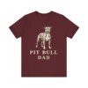 Pit Bull Dad Shirt, Vintage Dog Sketch Tee, Dog Dad Gift