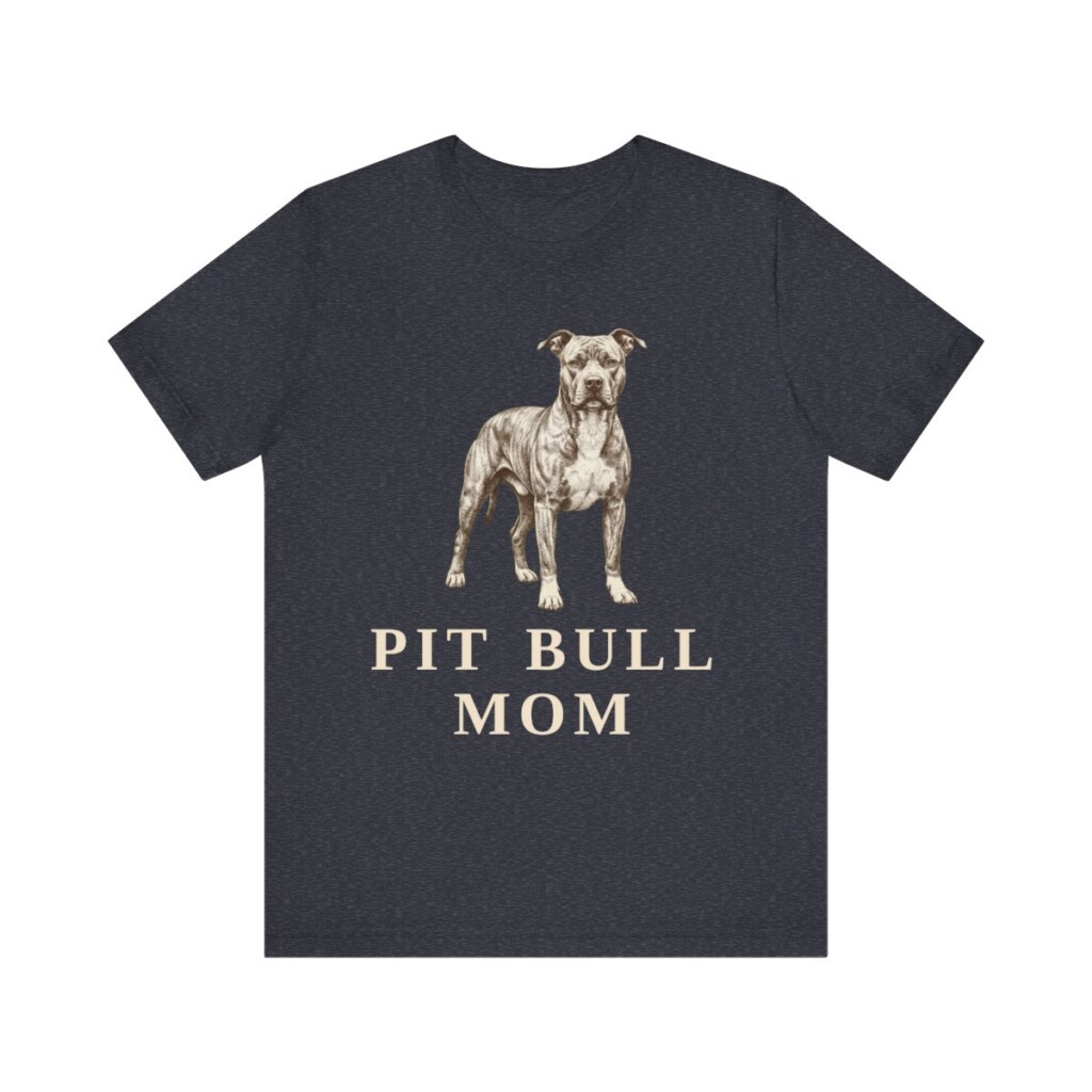 Pit Bull Mom Shirt, Vintage Dog Sketch Tee, Dog Mom Gift