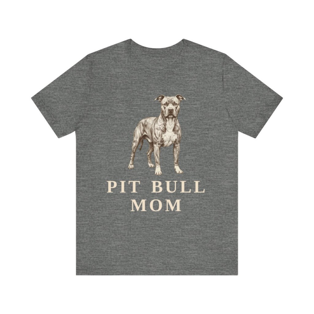 Pit Bull Mom Shirt, Vintage Dog Sketch Tee, Dog Mom Gift