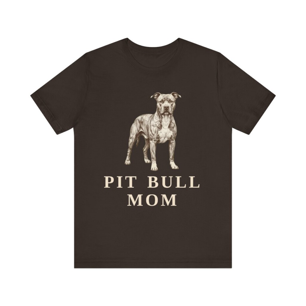 Pit Bull Mom Shirt, Vintage Dog Sketch Tee, Dog Mom Gift