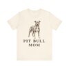 Pit Bull Mom Shirt, Vintage Dog Sketch Tee, Dog Mom Gift