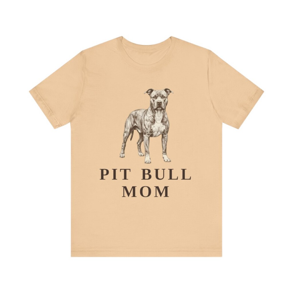 Pit Bull Mom Shirt, Vintage Dog Sketch Tee, Dog Mom Gift