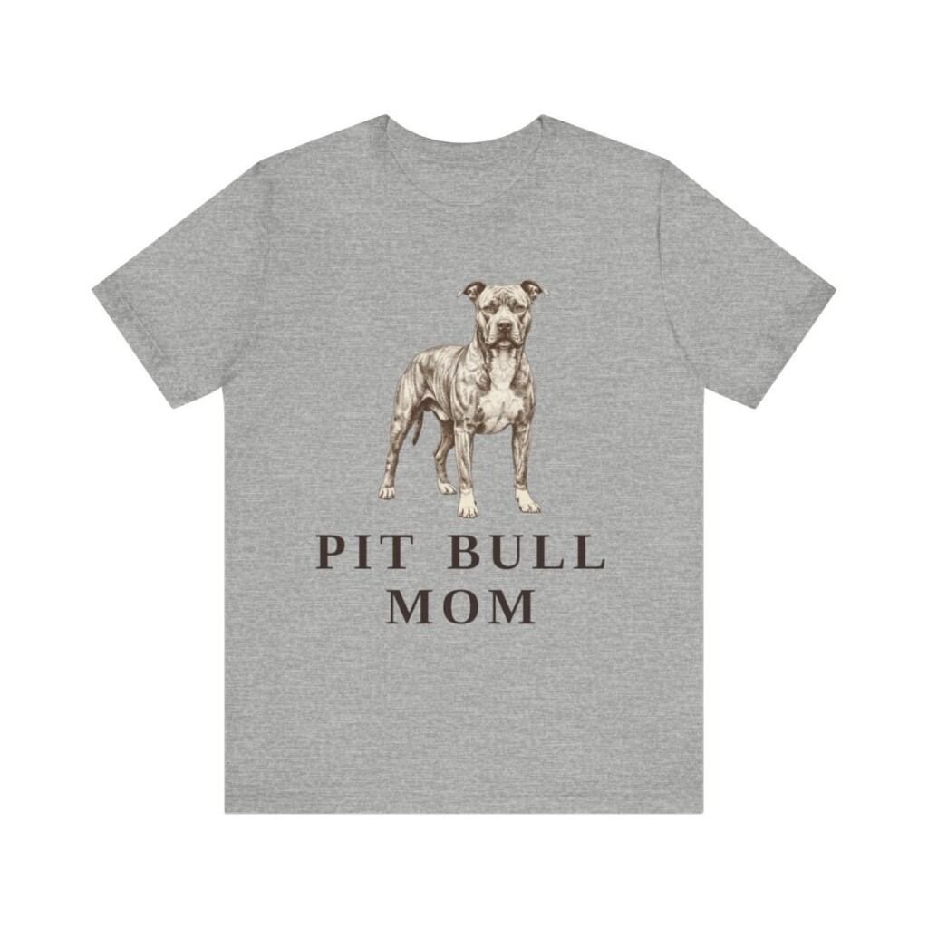 Pit Bull Mom Shirt, Vintage Dog Sketch Tee, Dog Mom Gift