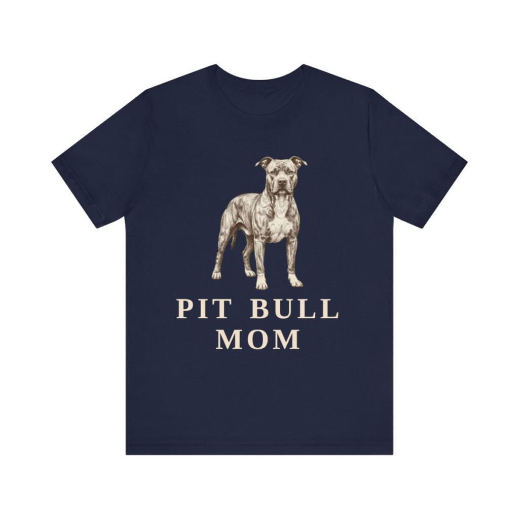 Pit Bull Mom Shirt, Vintage Dog Sketch Tee, Dog Mom Gift