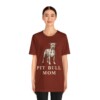 Pit Bull Mom Shirt, Vintage Dog Sketch Tee, Dog Mom Gift