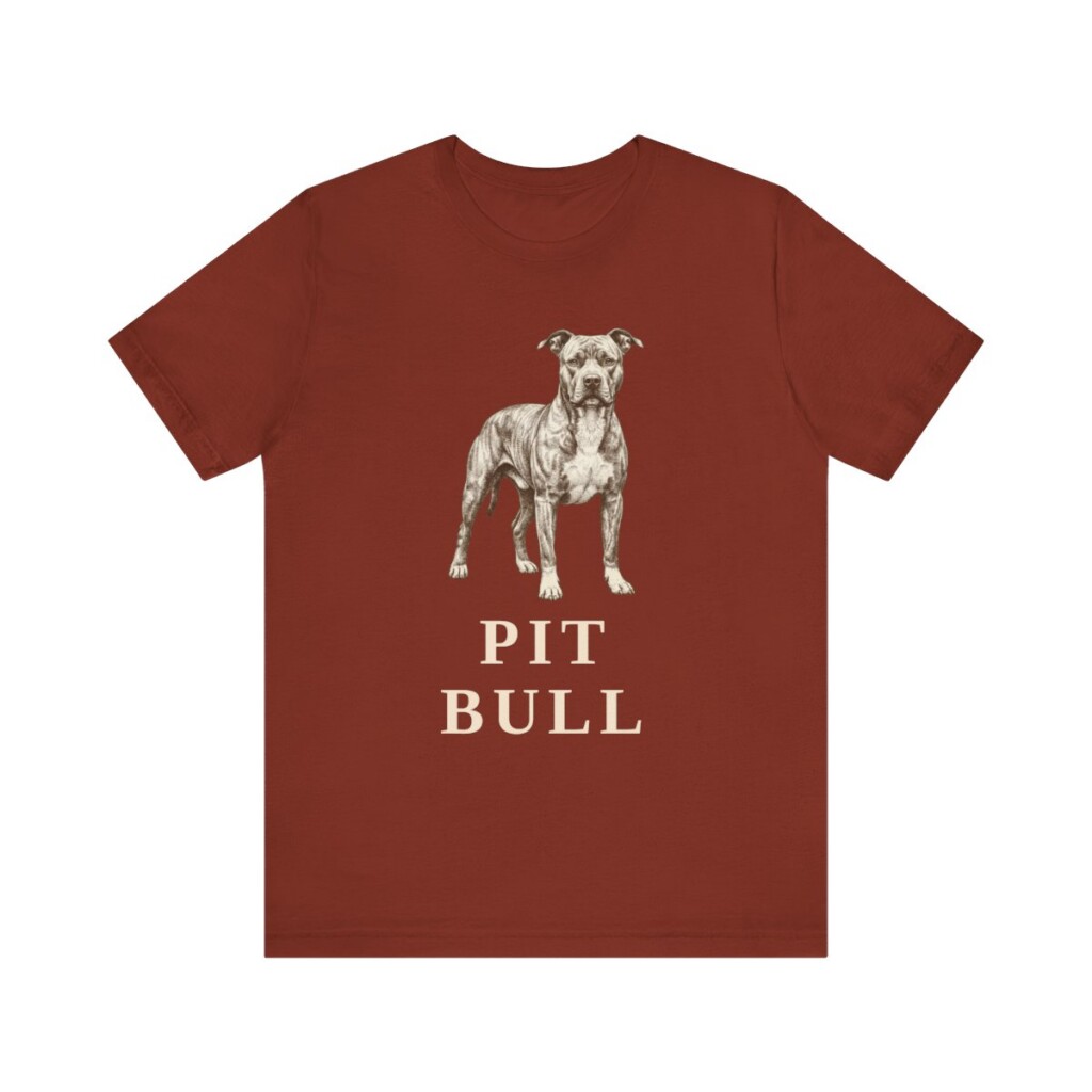 Pit Bull Lover Shirt, Vintage Dog Sketch Tee, Dog Lover Gift