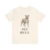 Pit Bull Lover Shirt, Vintage Dog Sketch Tee, Dog Lover Gift