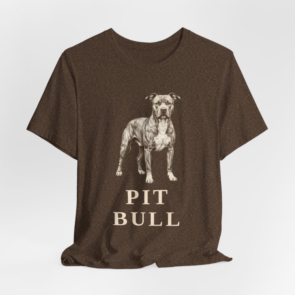 Pit Bull Lover Shirt, Vintage Dog Sketch Tee, Dog Lover Gift