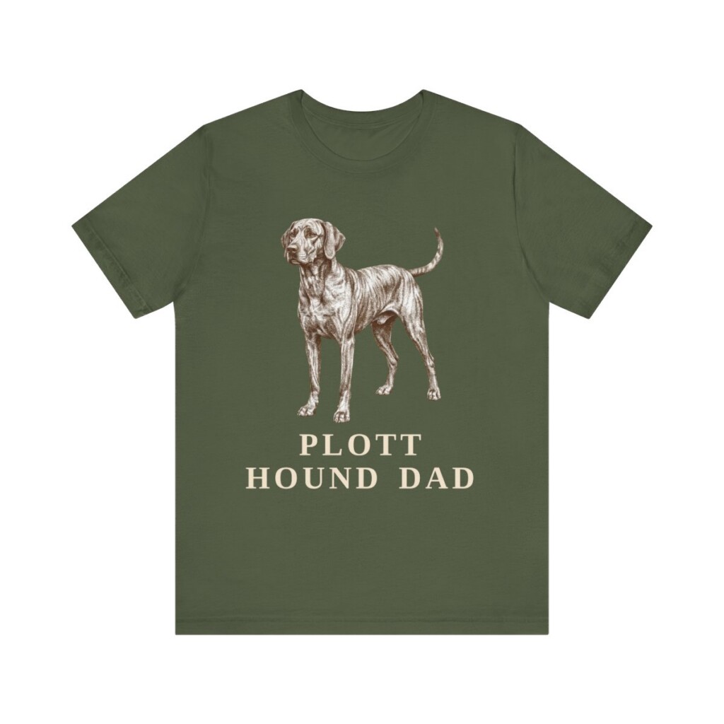 Plott Hound Dad Shirt, Vintage Dog Sketch Tee, Dog Dad Gift