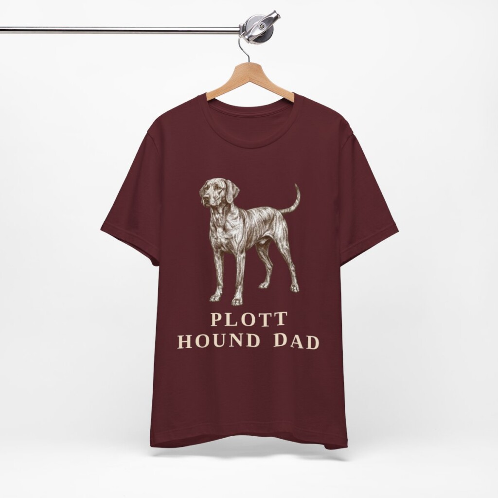 Plott Hound Dad Shirt, Vintage Dog Sketch Tee, Dog Dad Gift