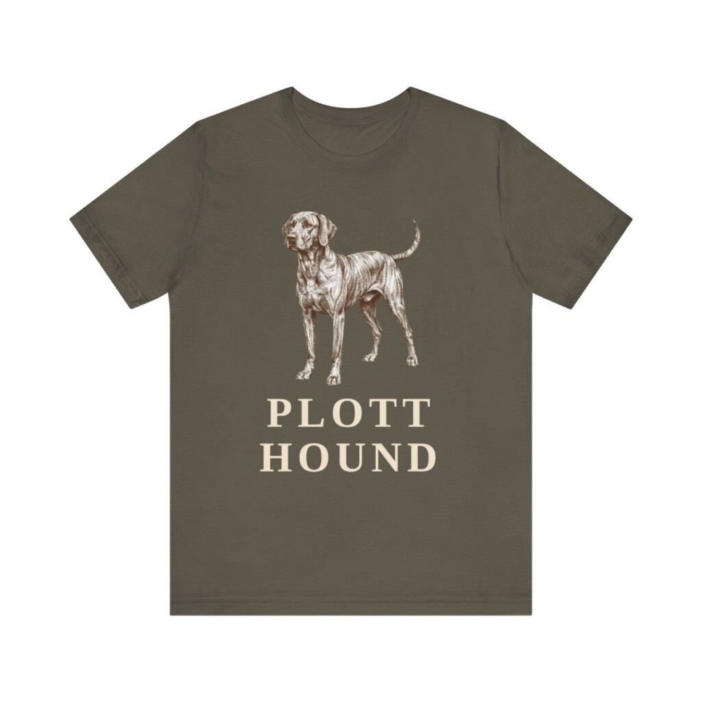 Plott Hound Lover Shirt, Vintage Dog Sketch Tee, Dog Lover Gift