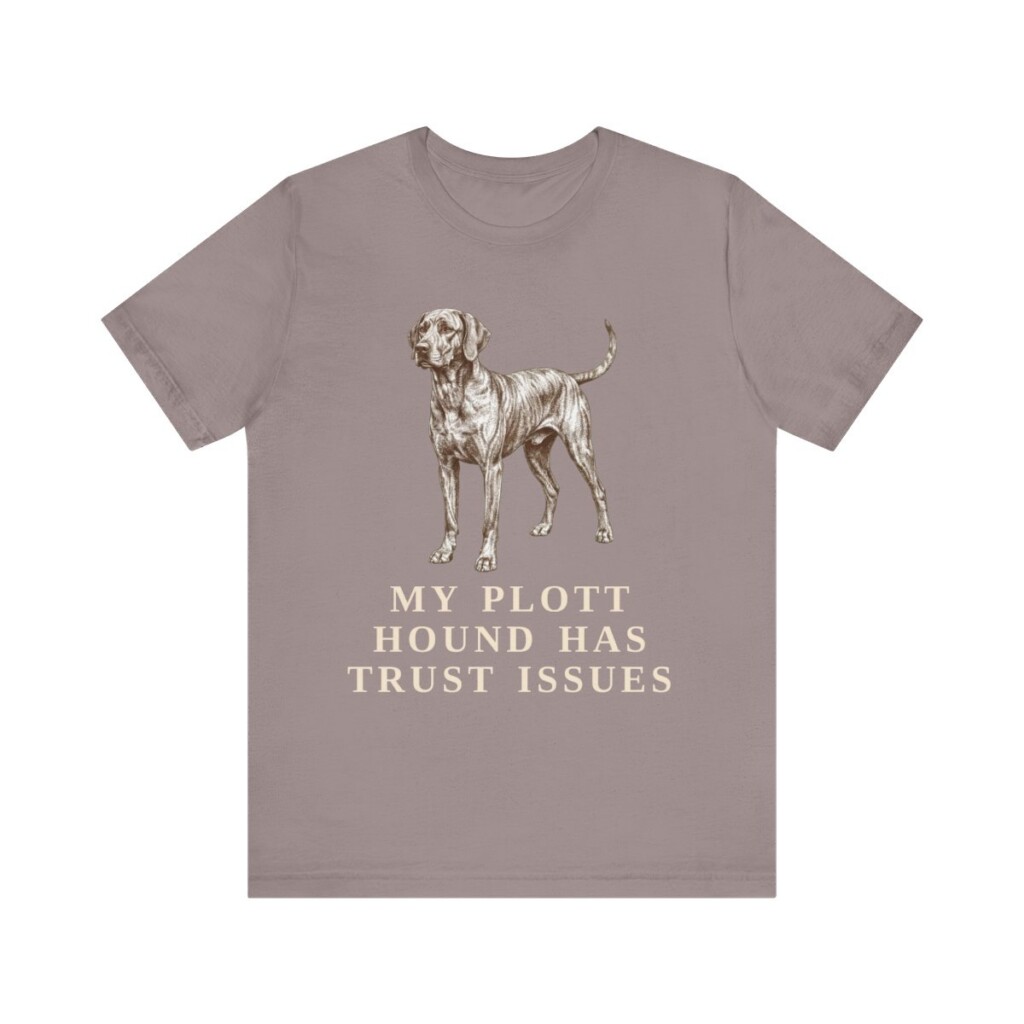 Plott Hound Humor Shirt, Vintage Dog Sketch Tee, Dog Humor Gift