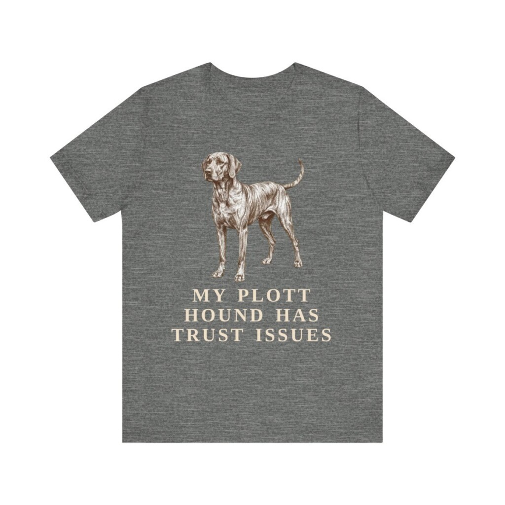 Plott Hound Humor Shirt, Vintage Dog Sketch Tee, Dog Humor Gift