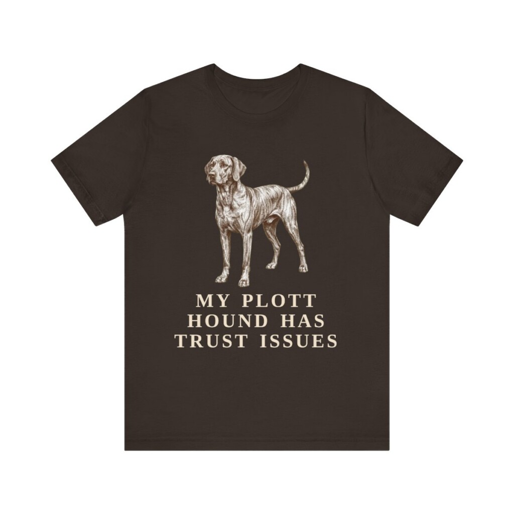 Plott Hound Humor Shirt, Vintage Dog Sketch Tee, Dog Humor Gift