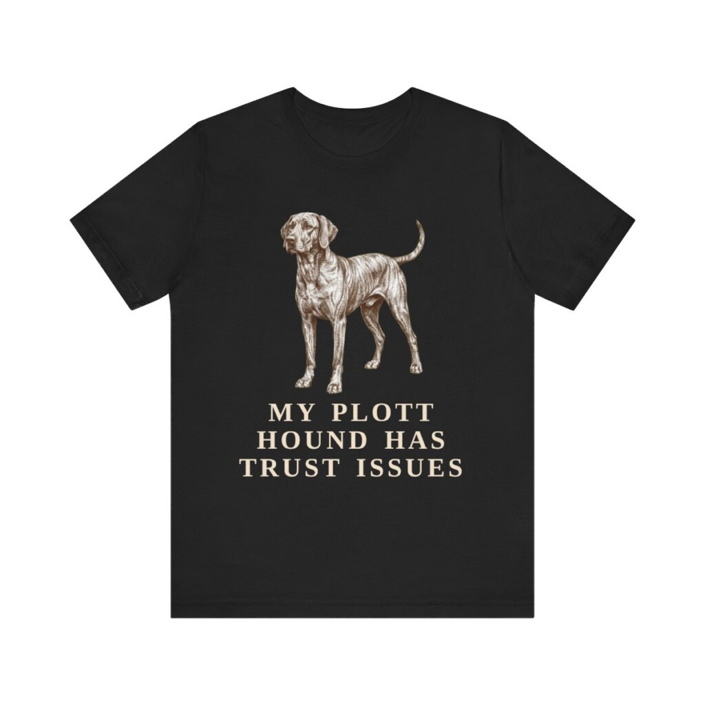Plott Hound Humor Shirt, Vintage Dog Sketch Tee, Dog Humor Gift