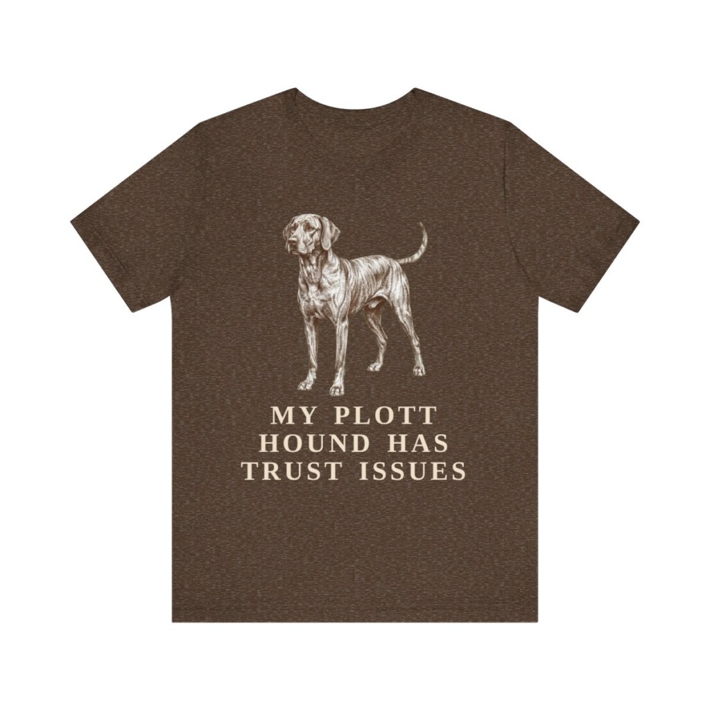 Plott Hound Humor Shirt, Vintage Dog Sketch Tee, Dog Humor Gift