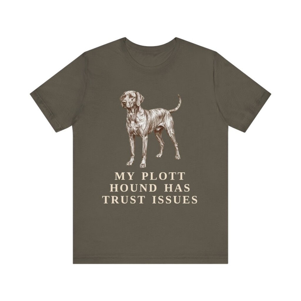Plott Hound Humor Shirt, Vintage Dog Sketch Tee, Dog Humor Gift