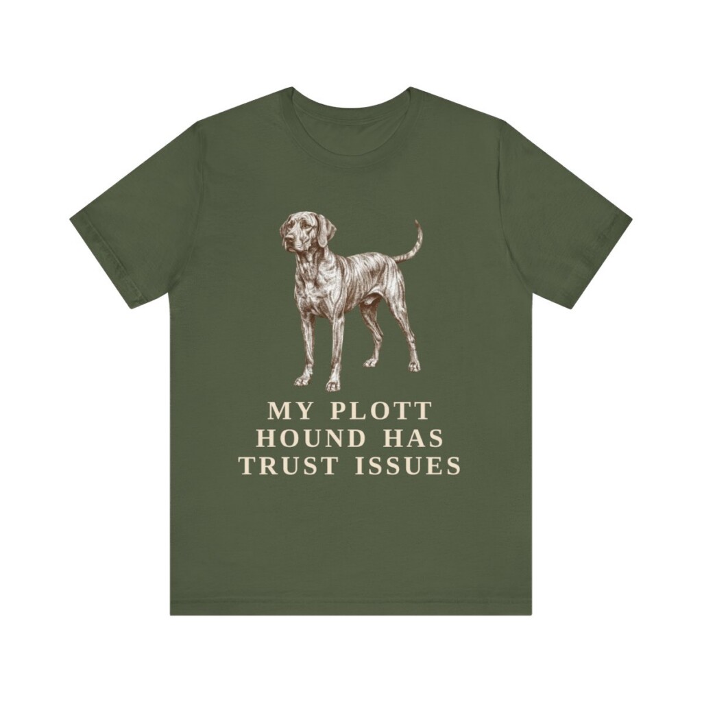 Plott Hound Humor Shirt, Vintage Dog Sketch Tee, Dog Humor Gift