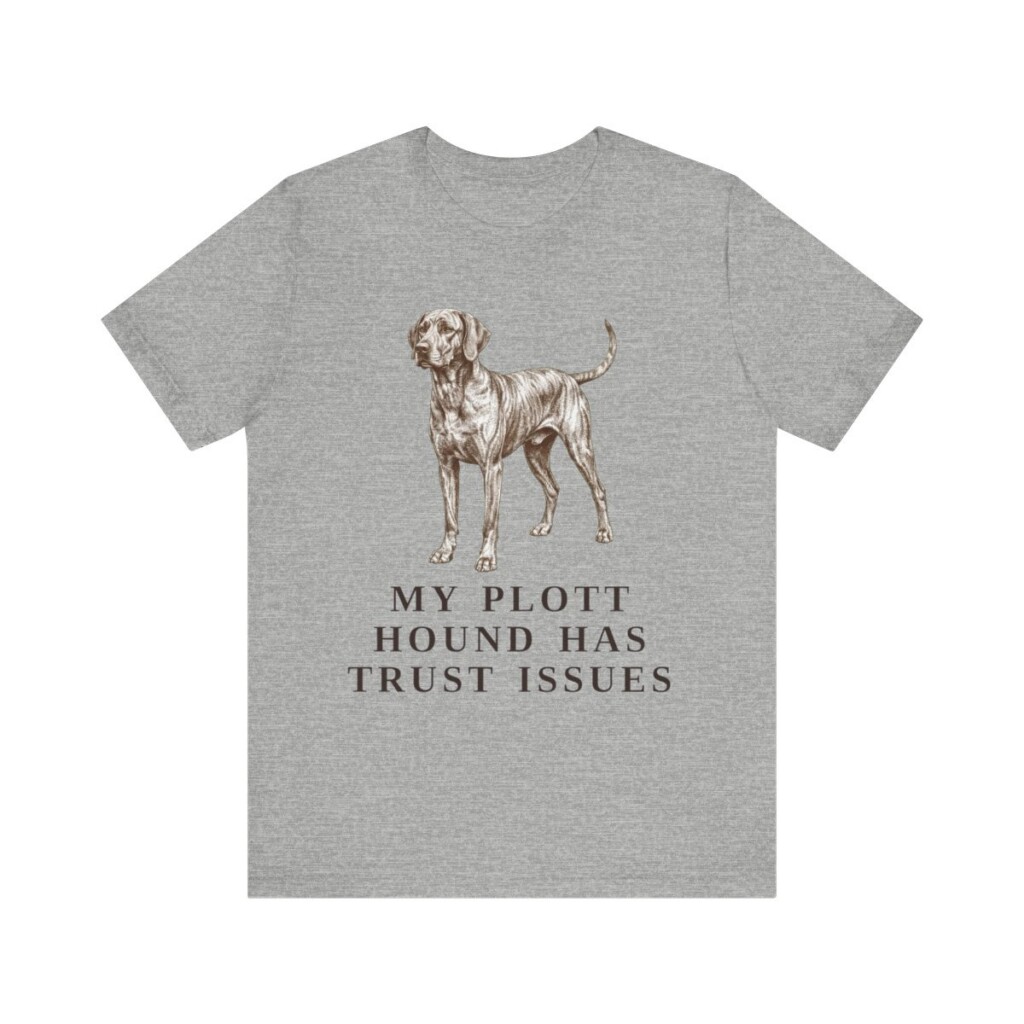 Plott Hound Humor Shirt, Vintage Dog Sketch Tee, Dog Humor Gift