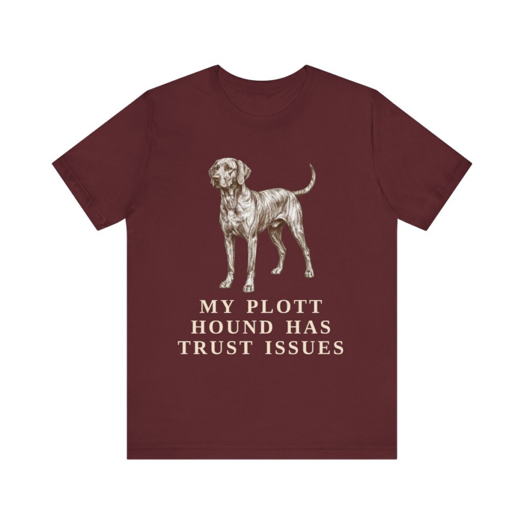 Plott Hound Humor Shirt, Vintage Dog Sketch Tee, Dog Humor Gift
