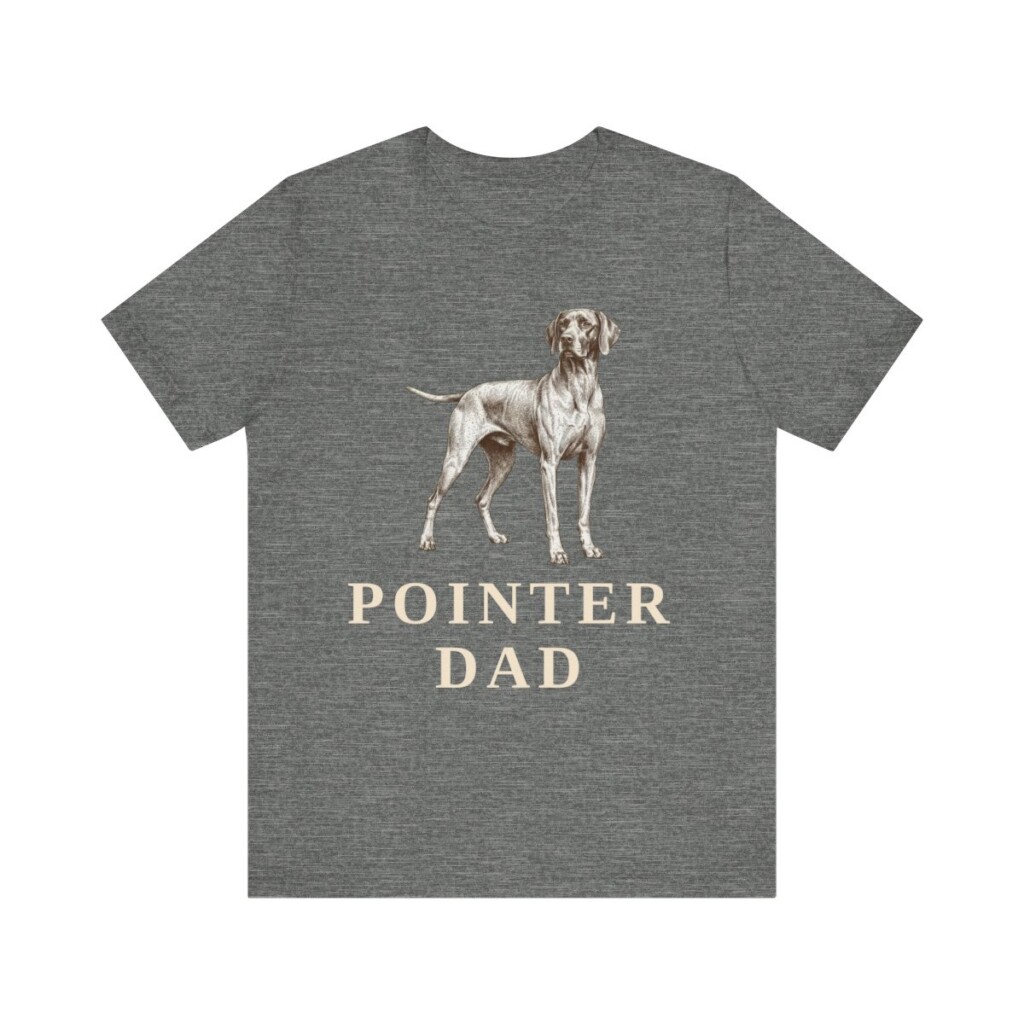 Pointer Dad Shirt, Vintage Dog Sketch Tee, Dog Dad Gift