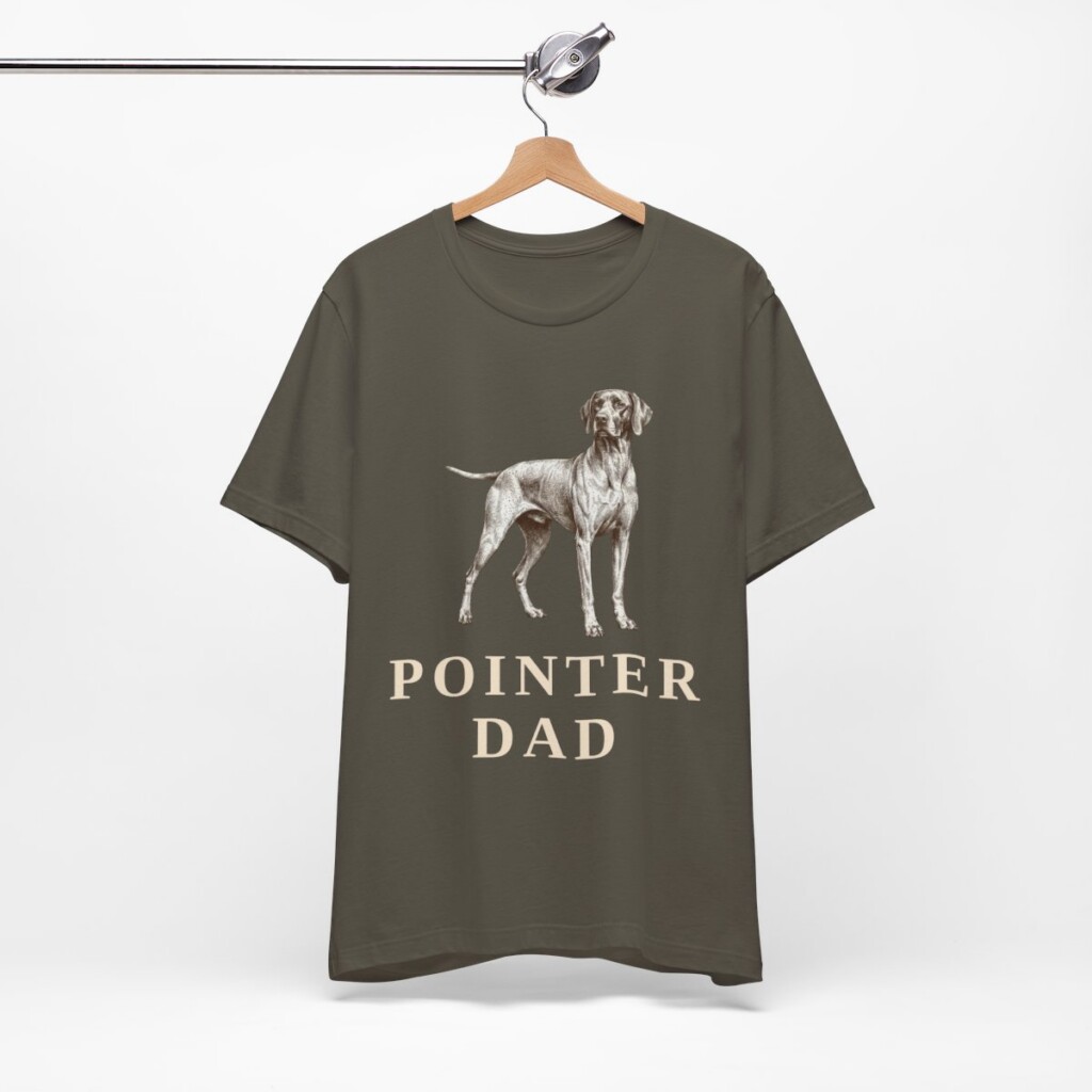 Pointer Dad Shirt, Vintage Dog Sketch Tee, Dog Dad Gift