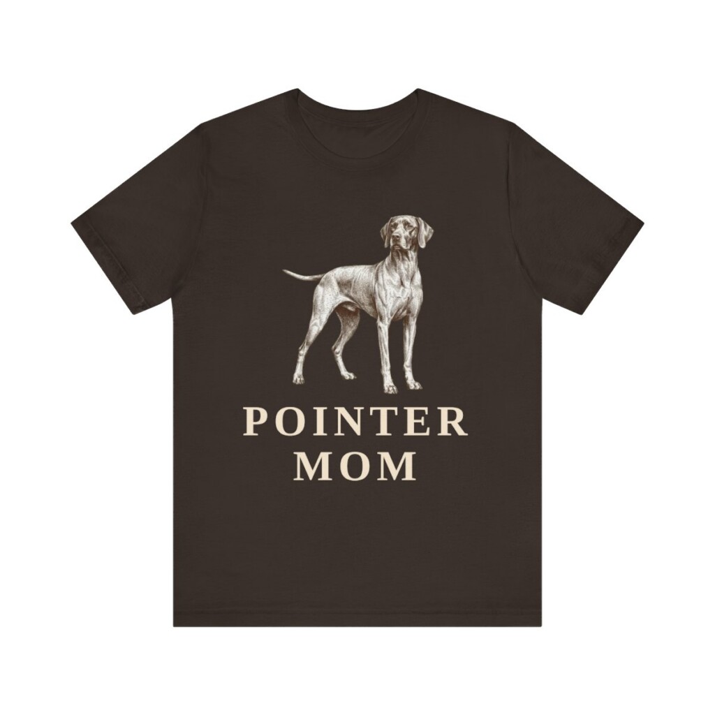 Pointer Mom Shirt, Vintage Dog Sketch Tee, Dog Mom Gift