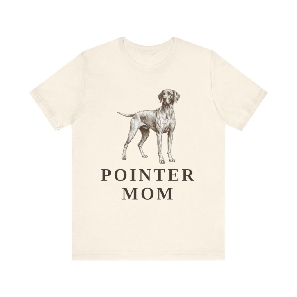 Pointer Mom Shirt, Vintage Dog Sketch Tee, Dog Mom Gift
