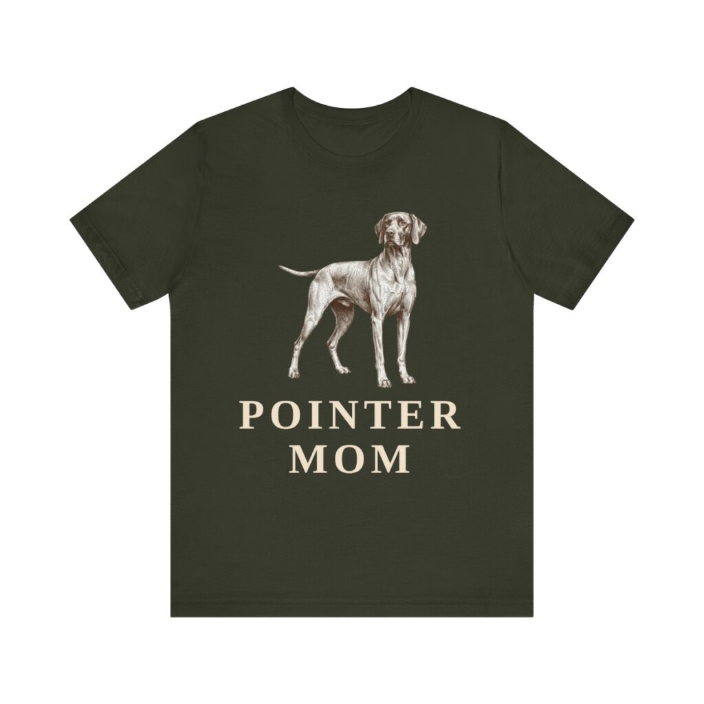 Pointer Mom Shirt, Vintage Dog Sketch Tee, Dog Mom Gift