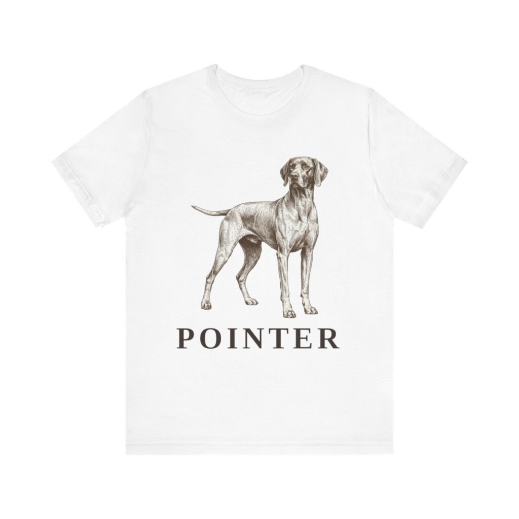 Pointer Lover Shirt, Vintage Dog Sketch Tee, Dog Lover Gift