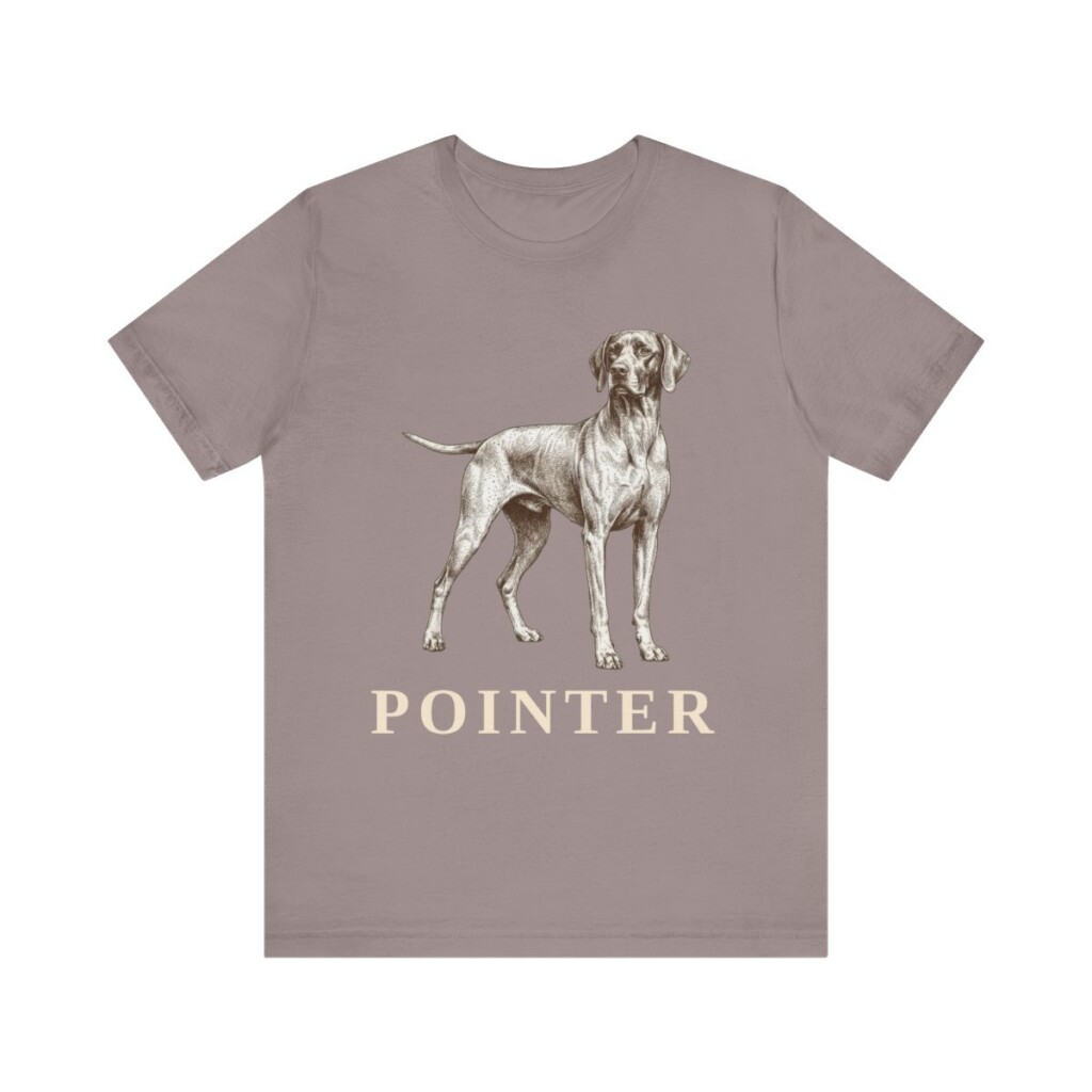 Pointer Lover Shirt, Vintage Dog Sketch Tee, Dog Lover Gift