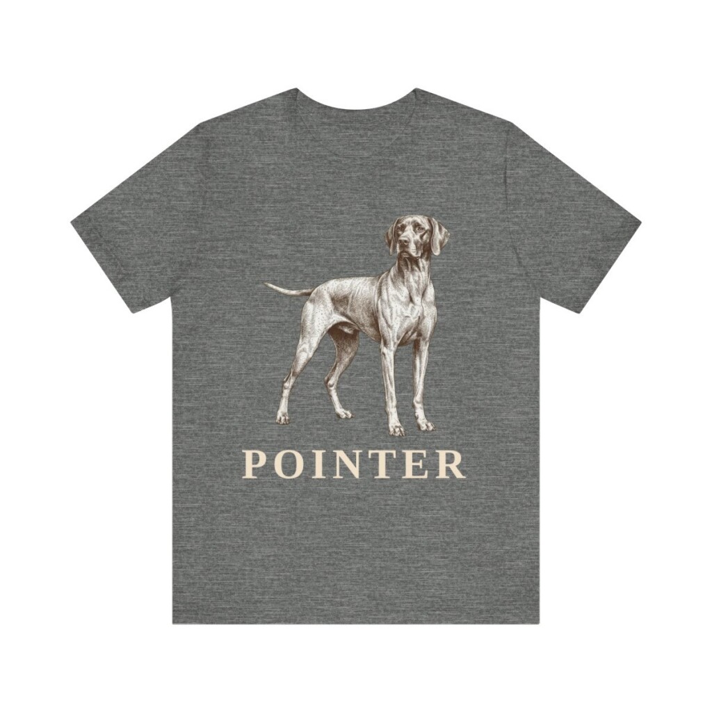 Pointer Lover Shirt, Vintage Dog Sketch Tee, Dog Lover Gift